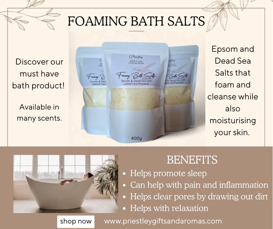 Black Musk & Bergamot - Foaming Bath Salts