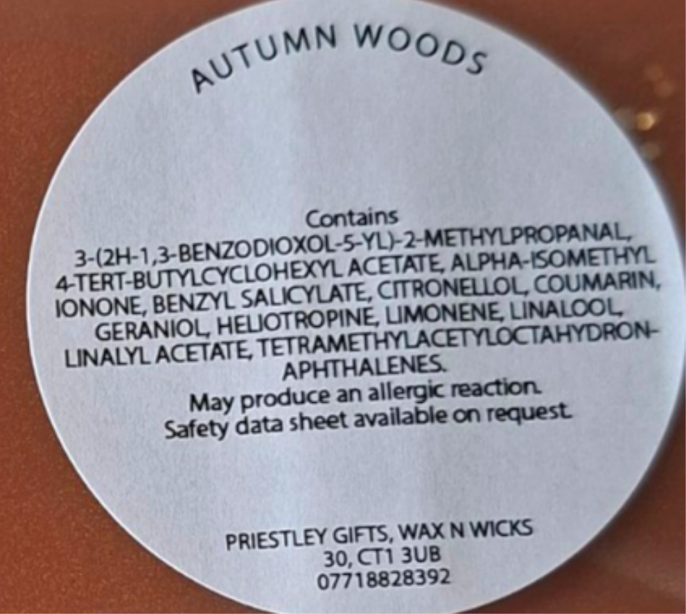 Autumn Woods wax melt